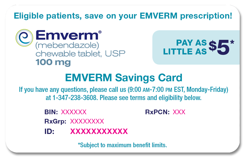 EMVERM Single-Use Coupon card